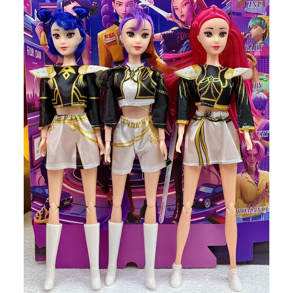 3PCS Kpop Demon Hunter Dolls Set Sings 11.8" Figures USA Seller Fast Ship - Picture 11 of 11